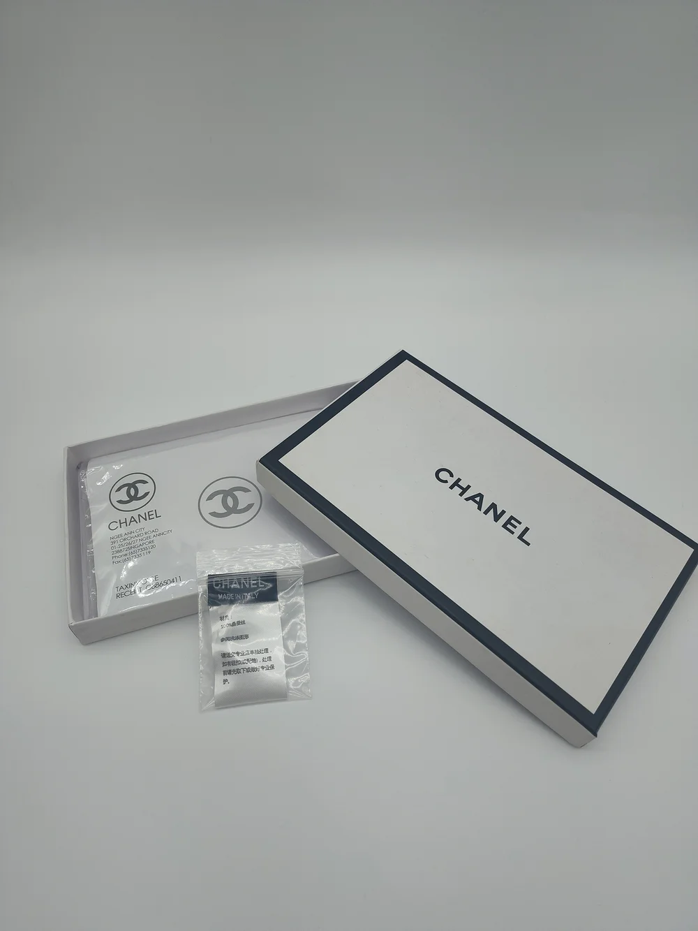 CHANEL Presentation Gift Box Receipt Boutique Label Collectible Packaging Set